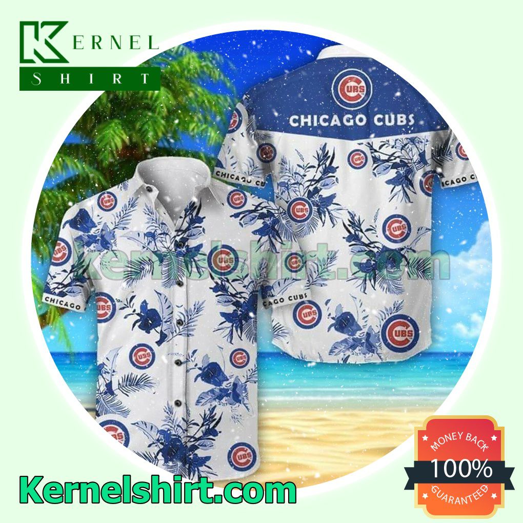 Chicago Cubs With Floral Summer Vacation Beach Shirt