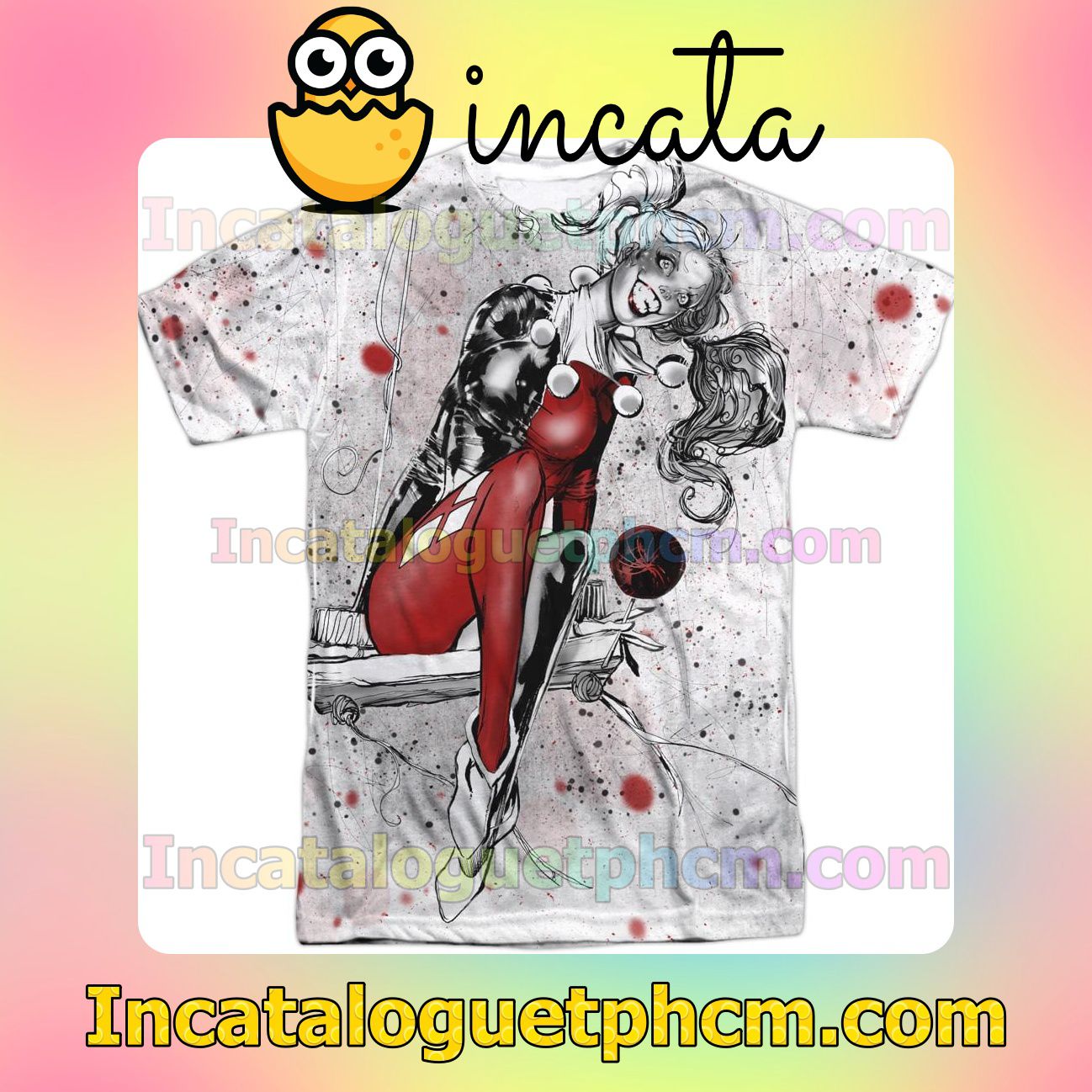 DC Comics - Harley Sketch Sub Personalized T-Shirts