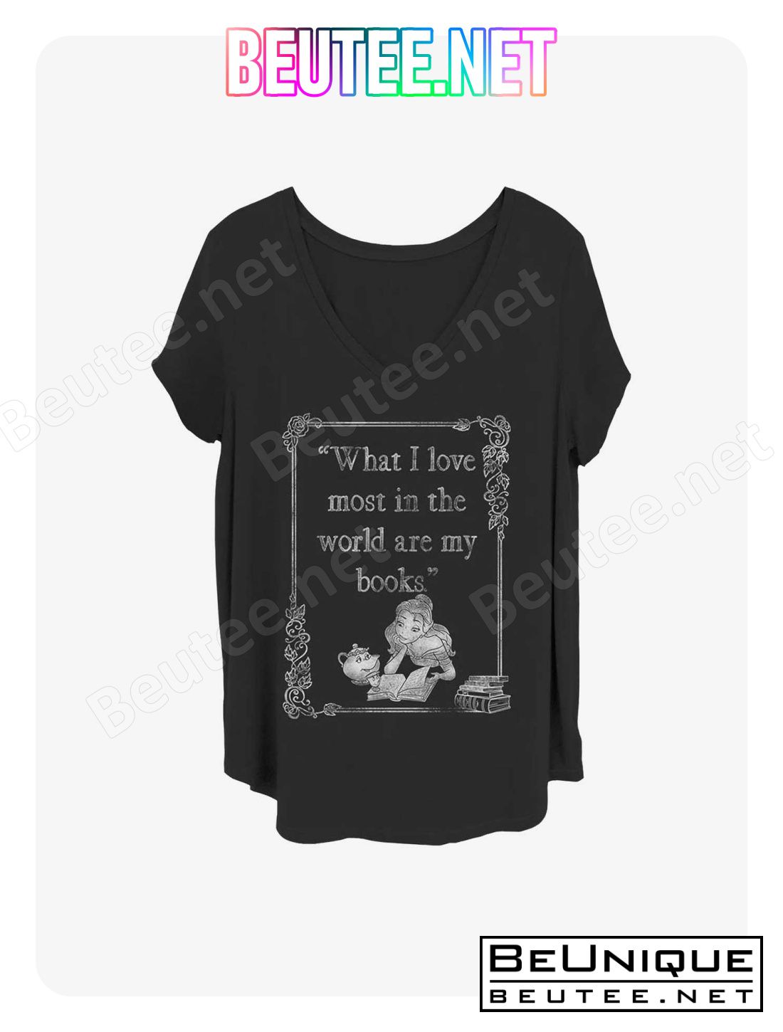 Disney Beauty and the Beast Book Love Girls T-Shirt