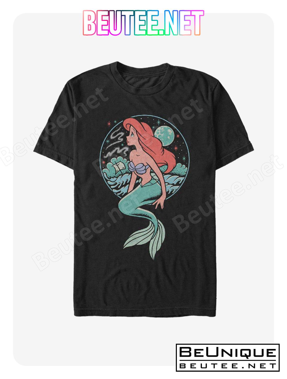 Disney Little Mermaid Moonrise Shipwreck T-Shirt
