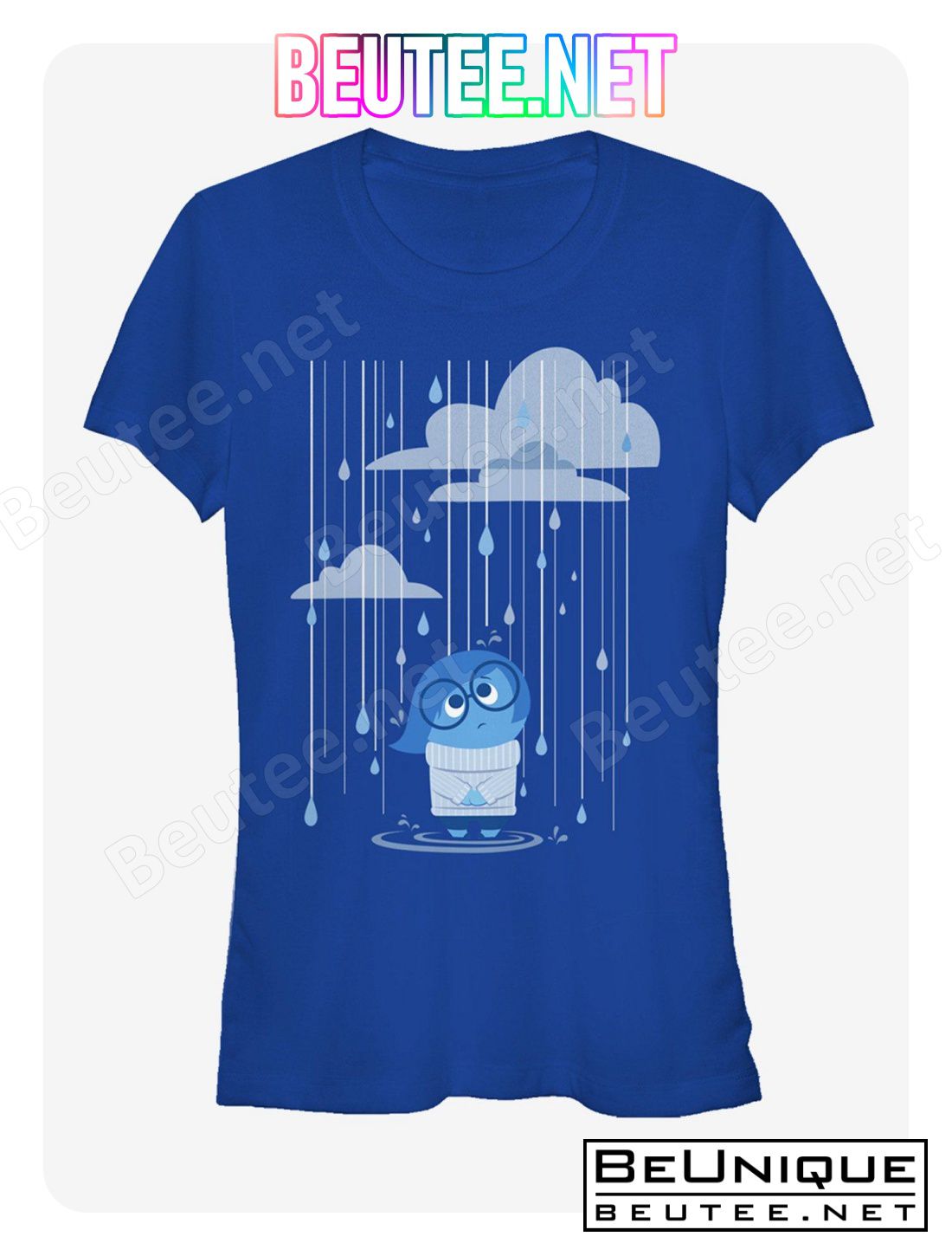 Disney Pixar Inside Out Sadness Rain Girls T-Shirt