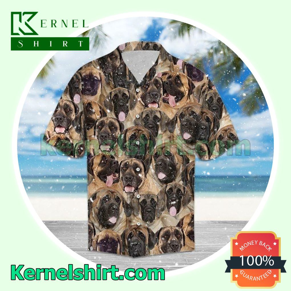 English Mastiff Summer Vacation Beach Shirt