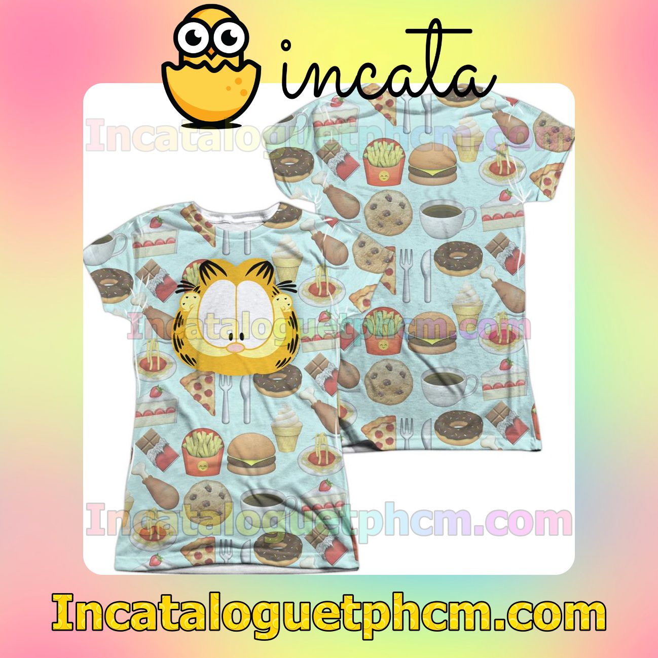Garfield Cat Food Personalized T-Shirts