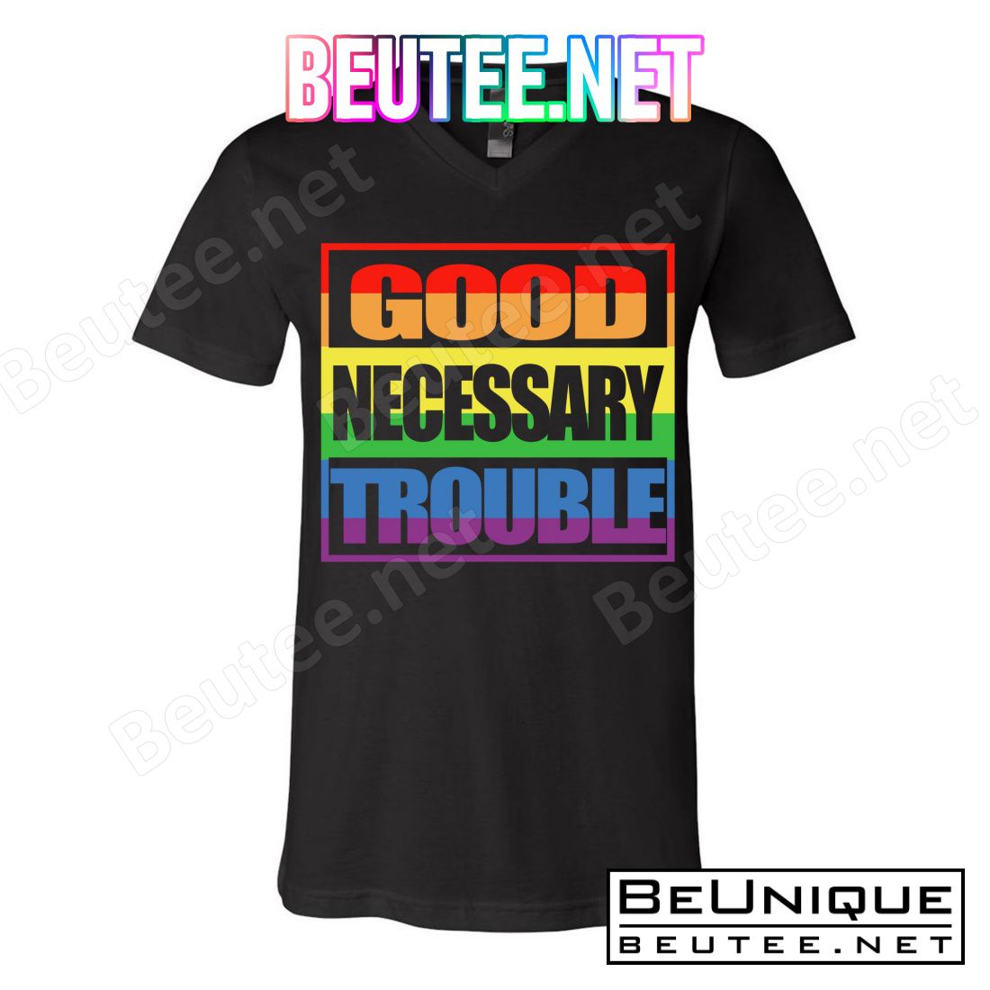 Good Necessary Trouble Rainbow T-Shirt