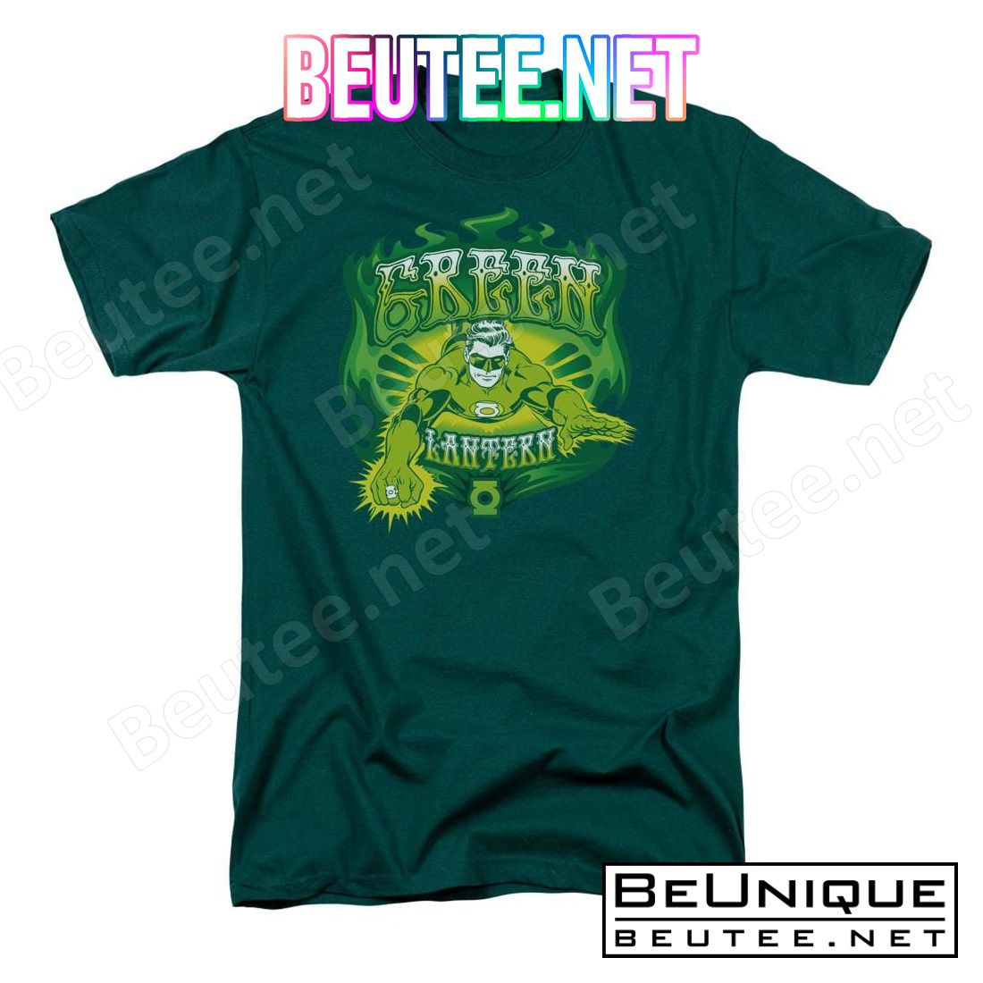 Green Lantern Green Flames T-shirt