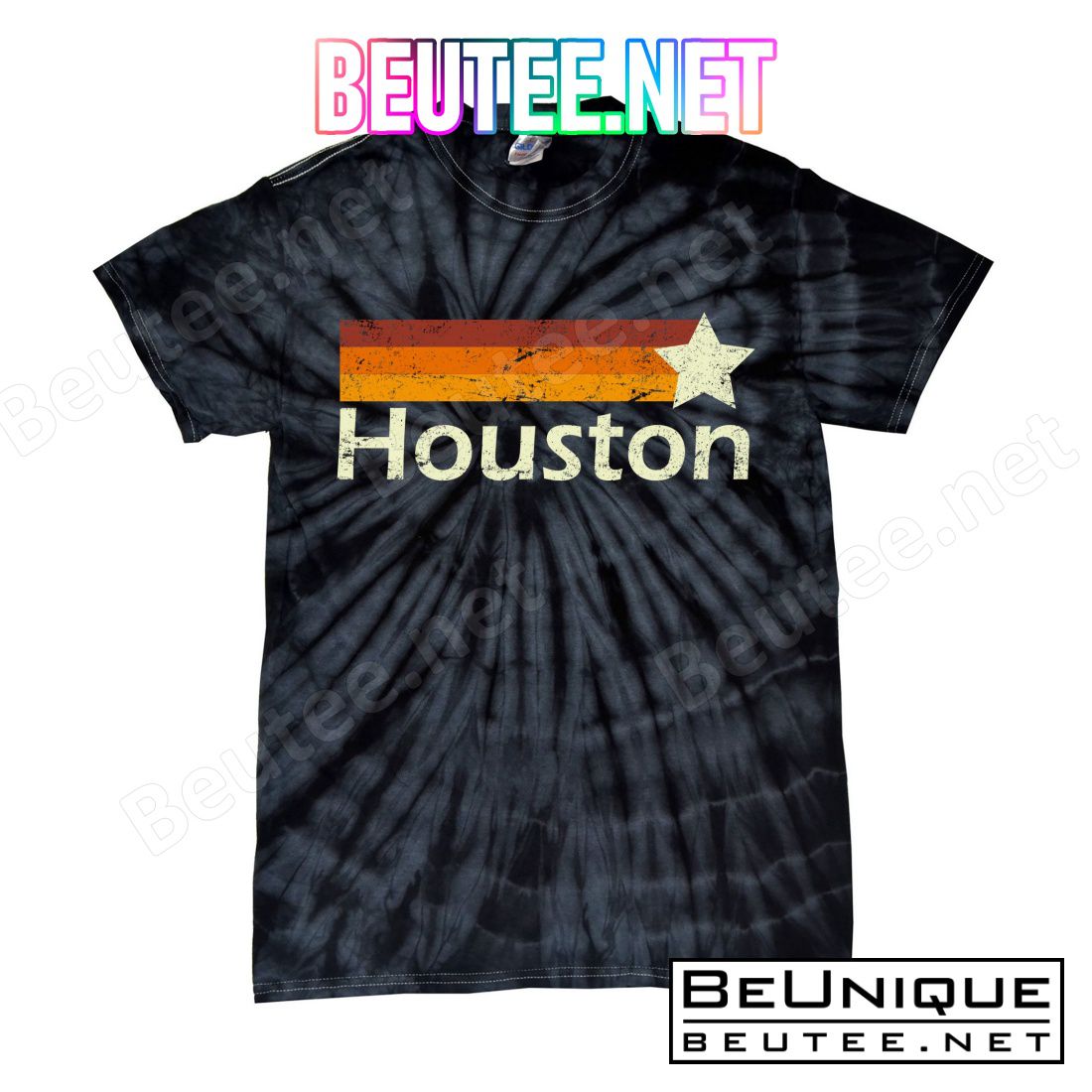 Houston Texas Vintage Star Logo T-Shirts