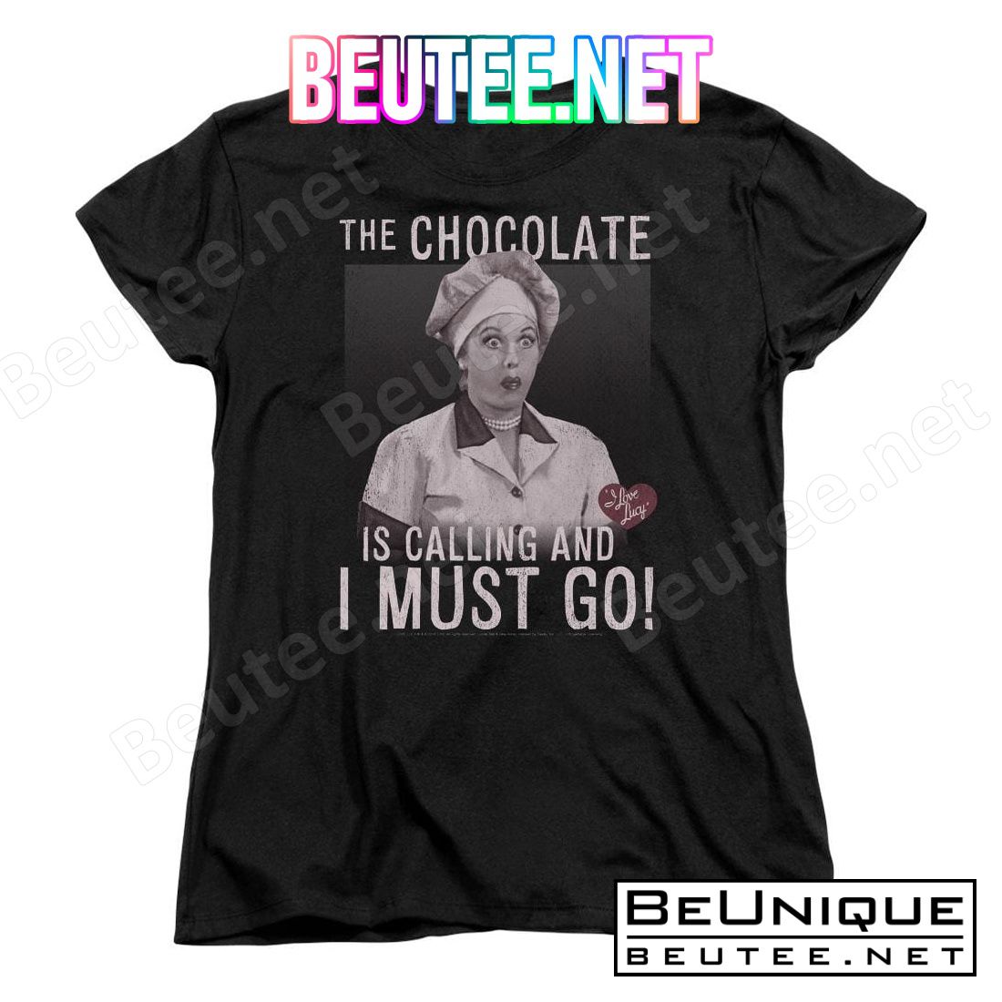 I Love Lucy Chocolate Calling T-shirt