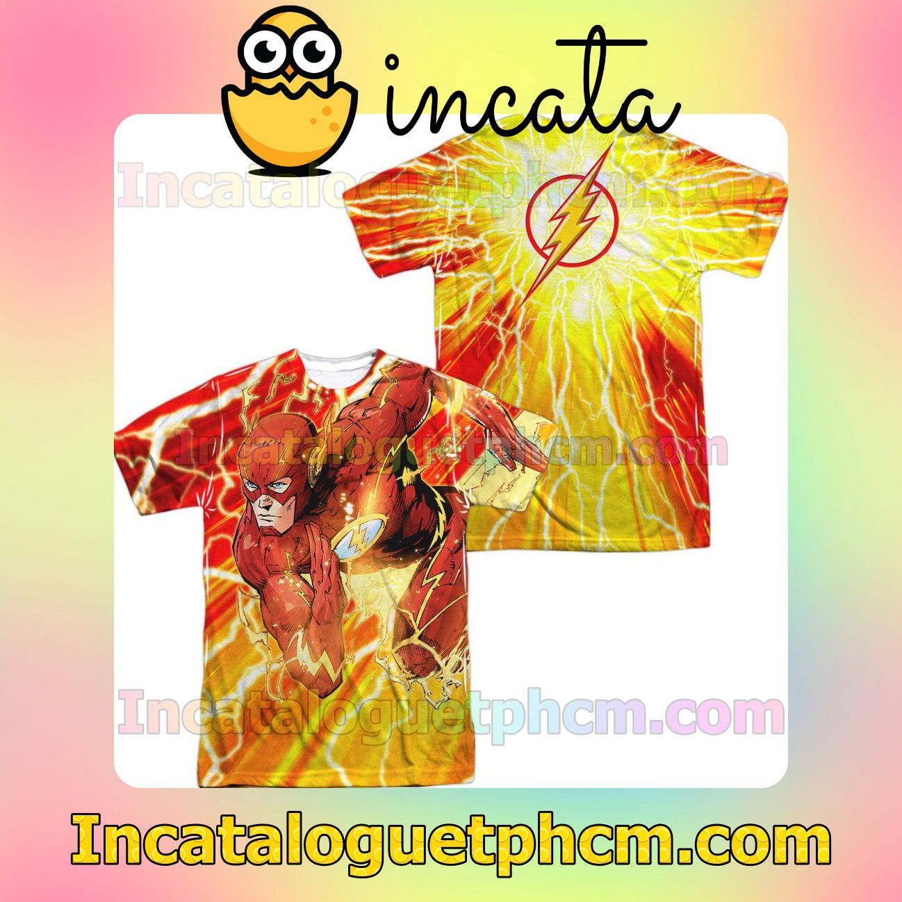 Justice League Lightning Dash Personalized T-Shirts