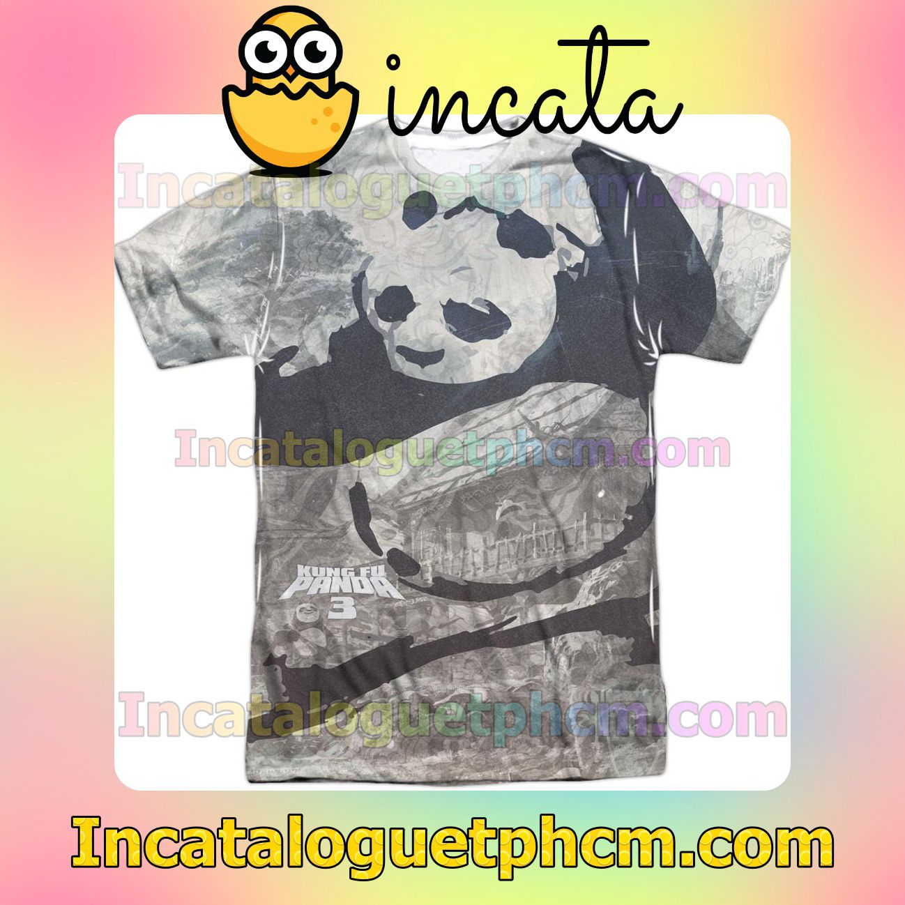 Kung Fu Panda Brushed Po Personalized T-Shirts