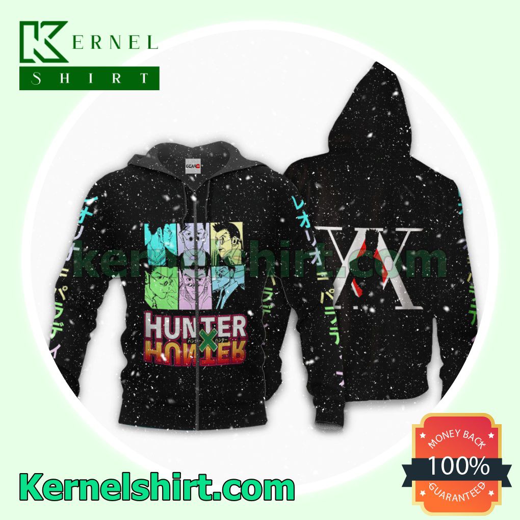 Leorio Paladiknight Hunter x Hunter Anime Style Fans Gift Hoodie Sweatshirt Button Down Shirts