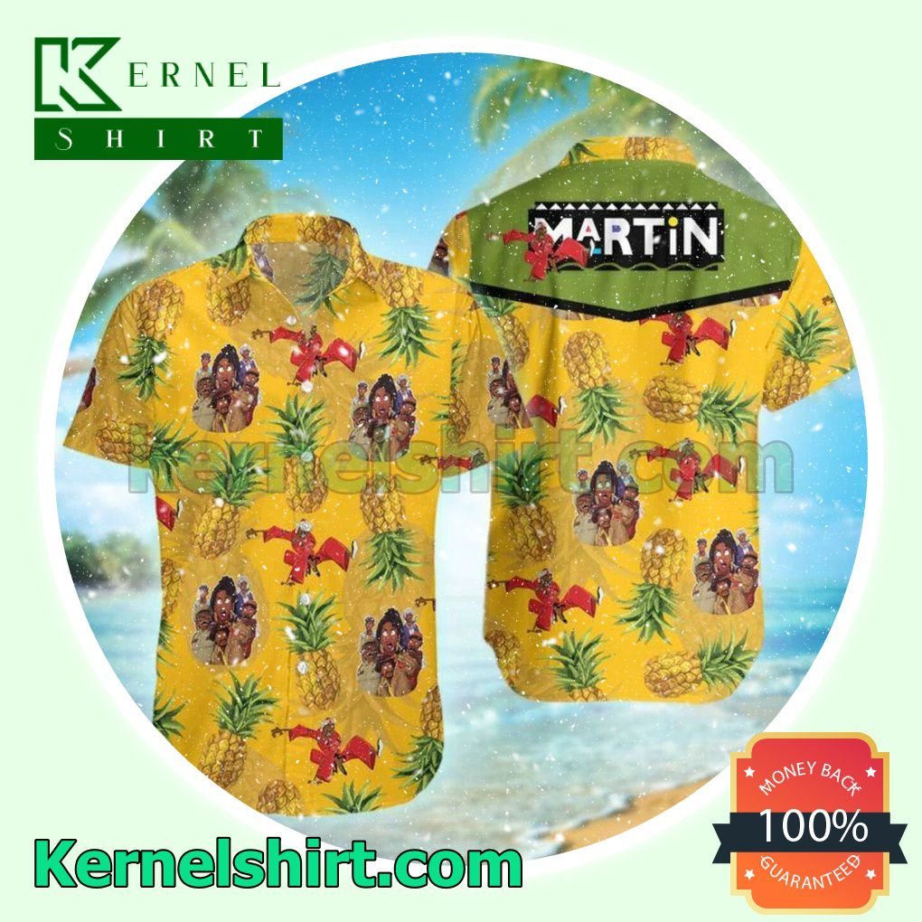 Martin Tv Show Pineapple Yellow Beach Shirt