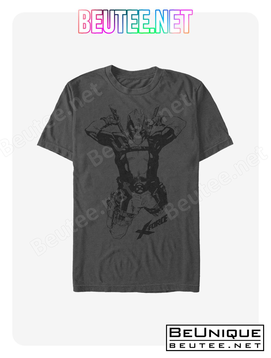 Marvel Deadpool Straight Black T-Shirt