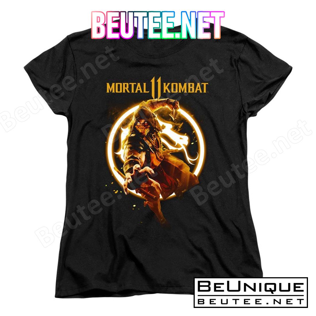 Mortal Kombat Scorpion Flames Shirt