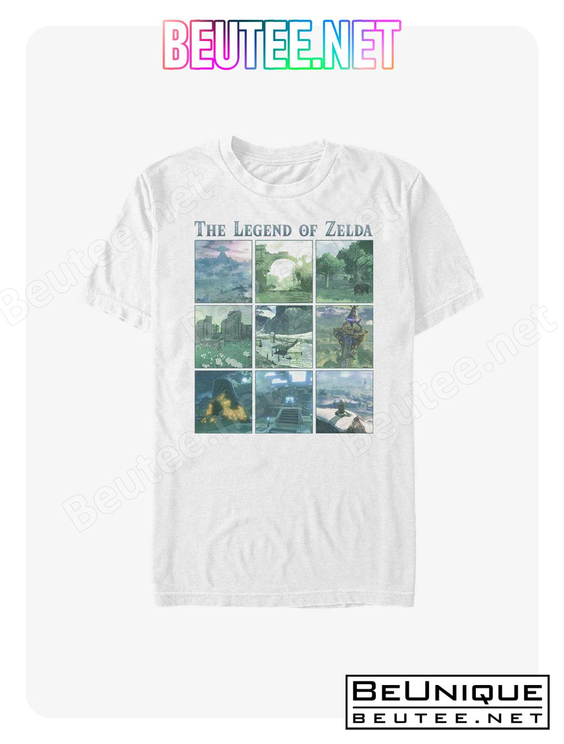 Nintendo Zelda Breath Of The Wild Locations T-Shirt