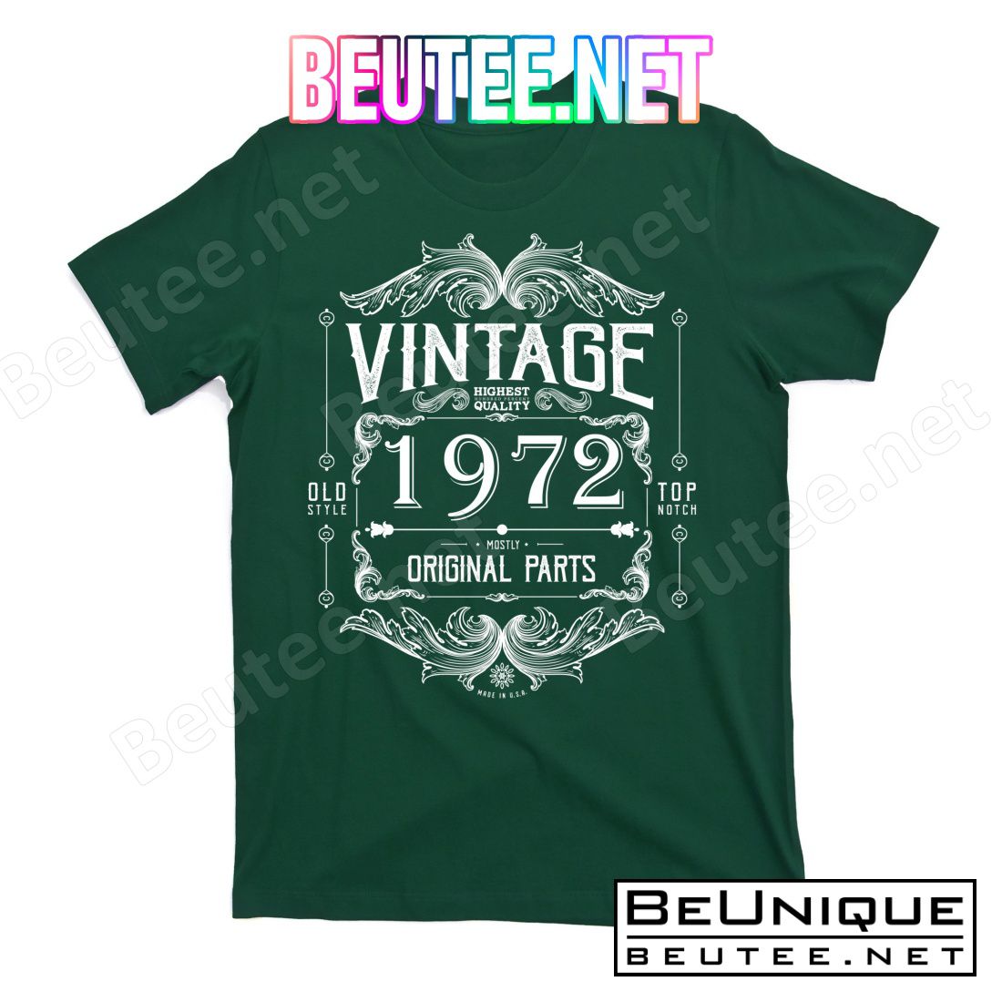 Old Style 1972 Mostly Original Parts 50th Birthday T-Shirt