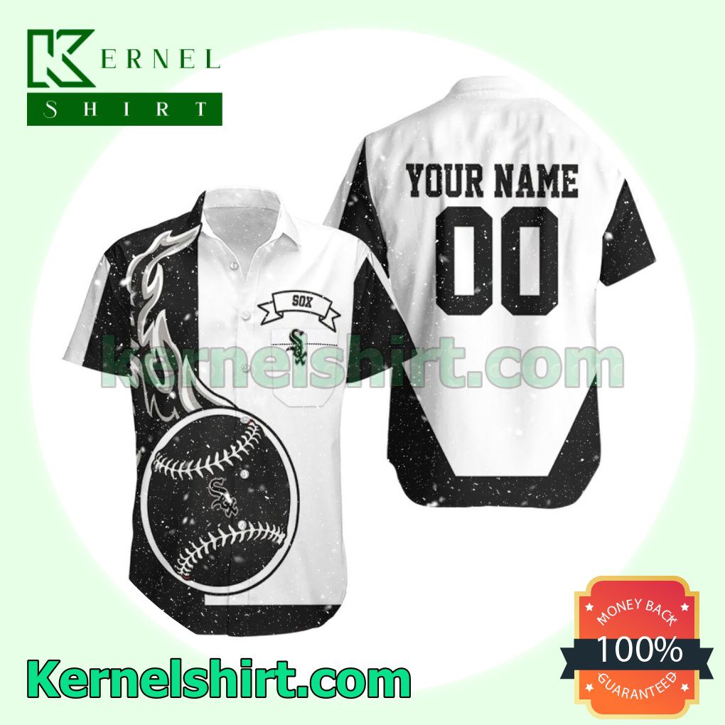 Personalized Chicago White Sox Black And White 3d Beach Shirt