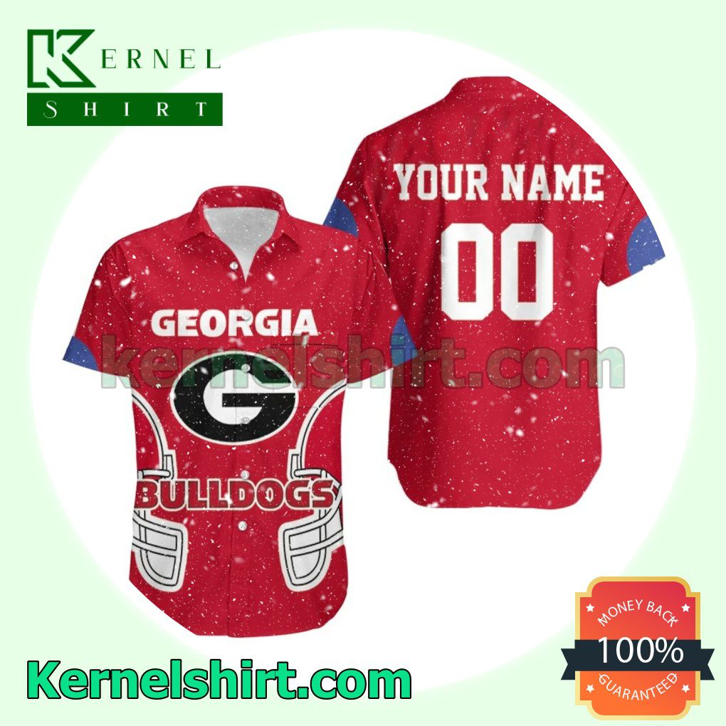 Personalized Georgia Bulldogs Ncaa Red Beach Shirt