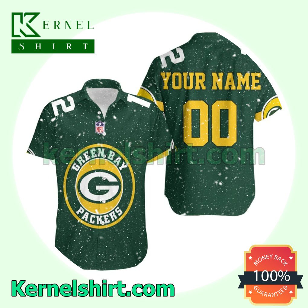 Personalized Green Bay Packers Aaron Rodgers 12 Beach Shirt