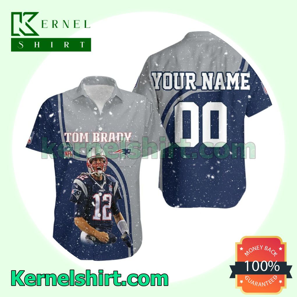 Personalized Tom Brady 12 New England Patriots Highlight Career Beach Shirt