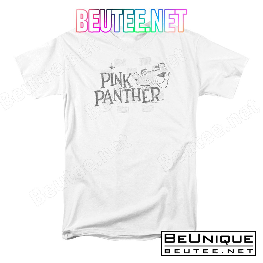 Pink Panther Sketch Logo T-shirt