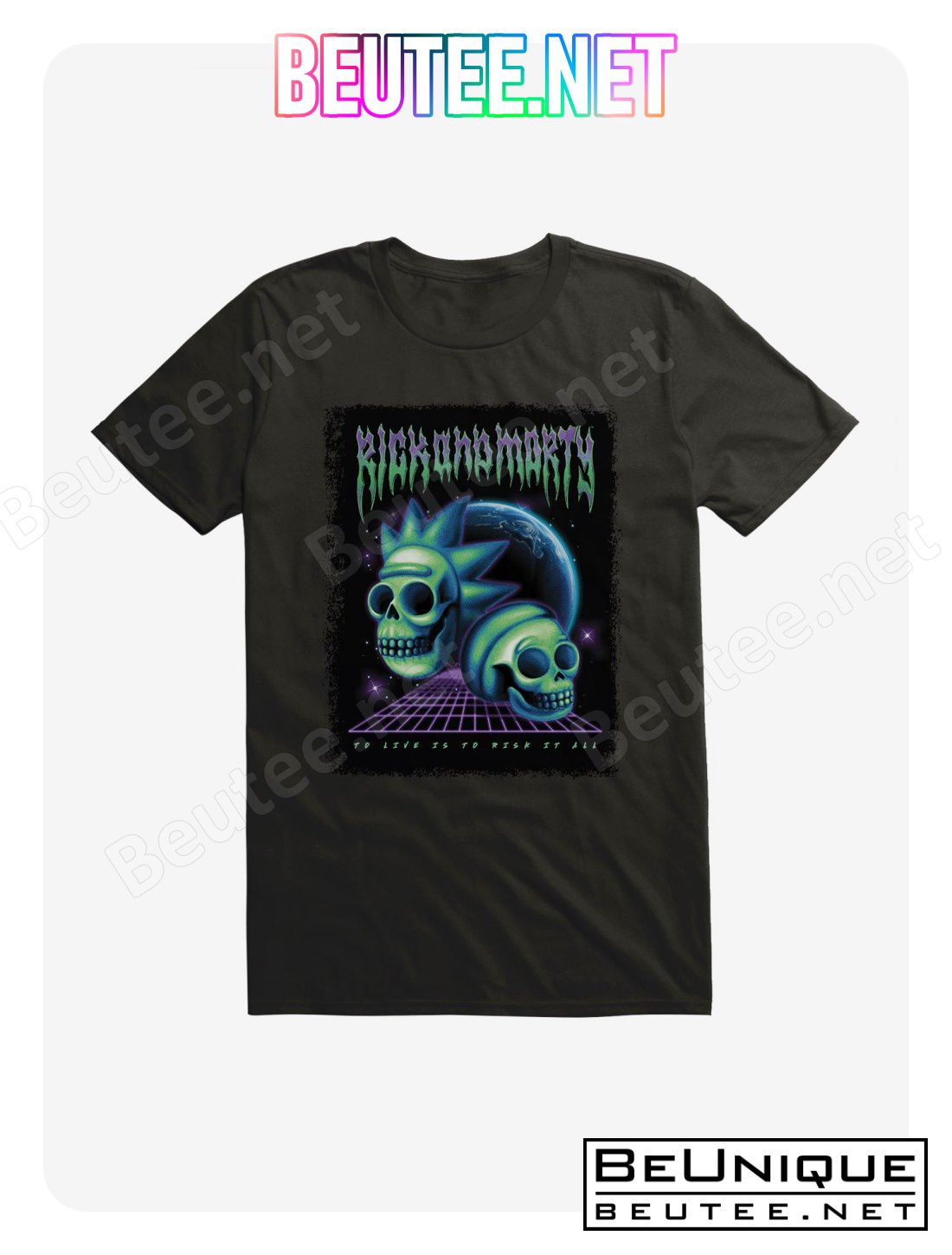 Rick And Morty Skulls Planet T-Shirt