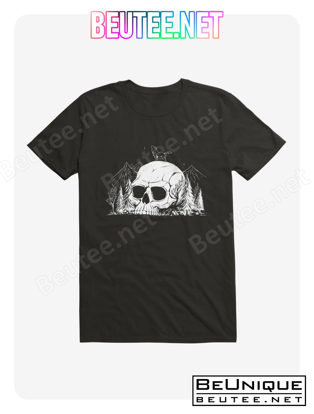 Skull Forest Black T-Shirt