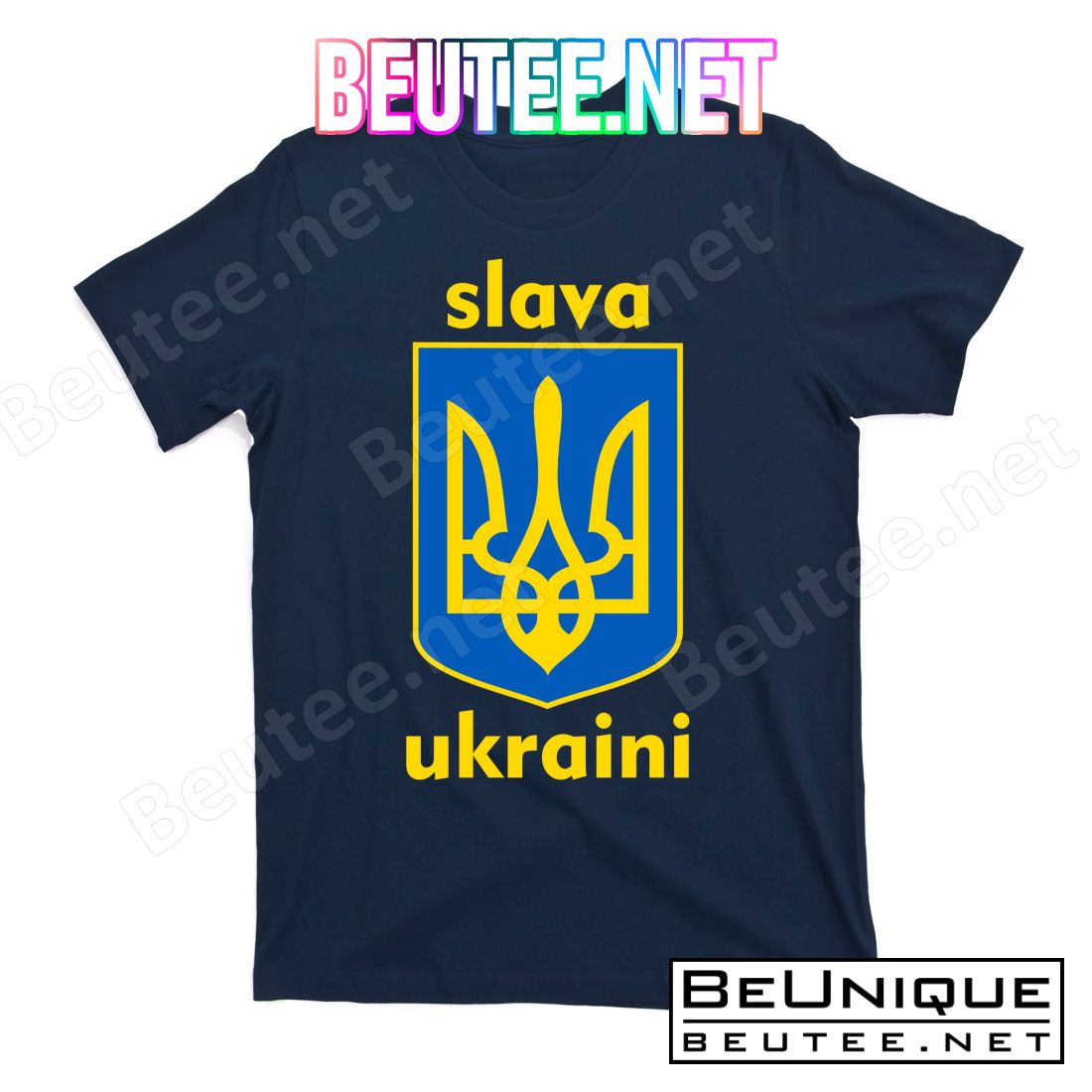 Slava Ukraini Glory To Ukraine Trident Stand Support T-Shirts