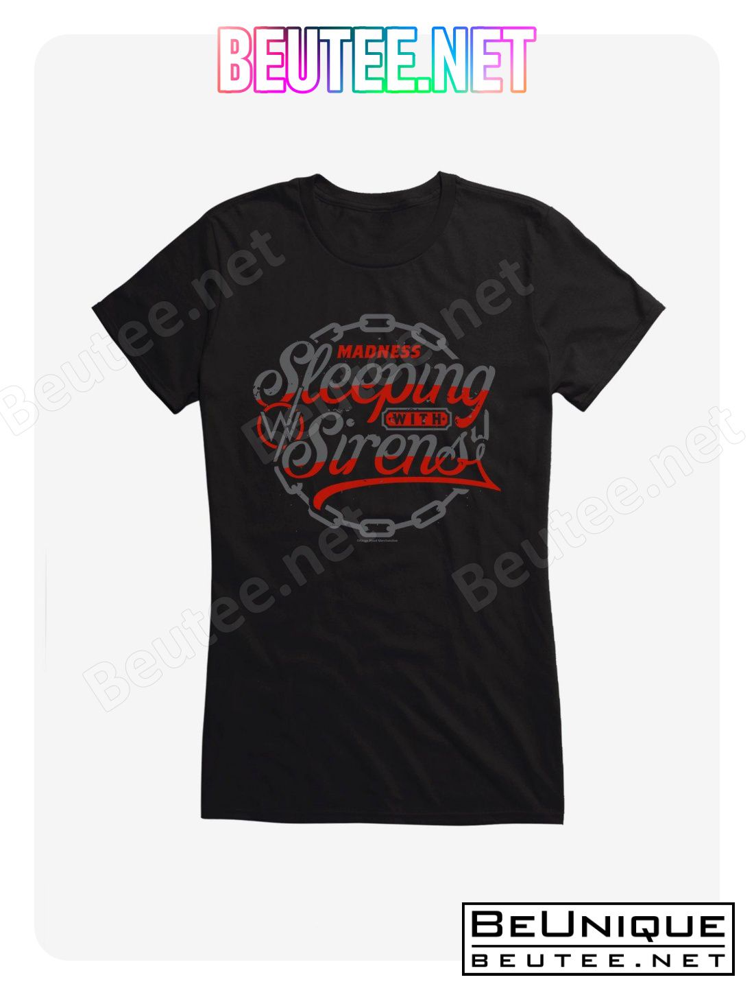 Sleeping With Sirens Chain Crest Girls T-Shirt