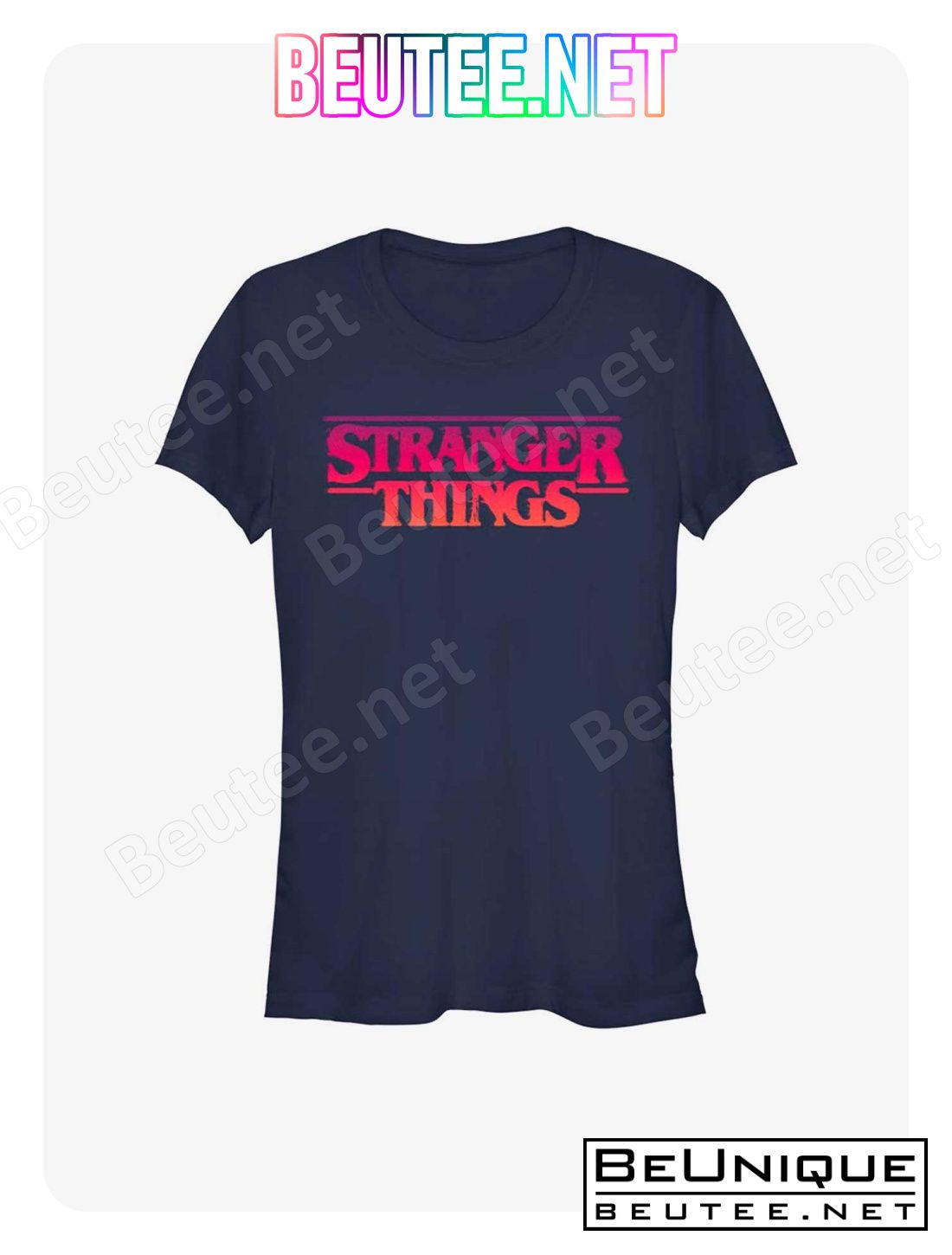 Stranger Things Grunge Logo Girls T-Shirt