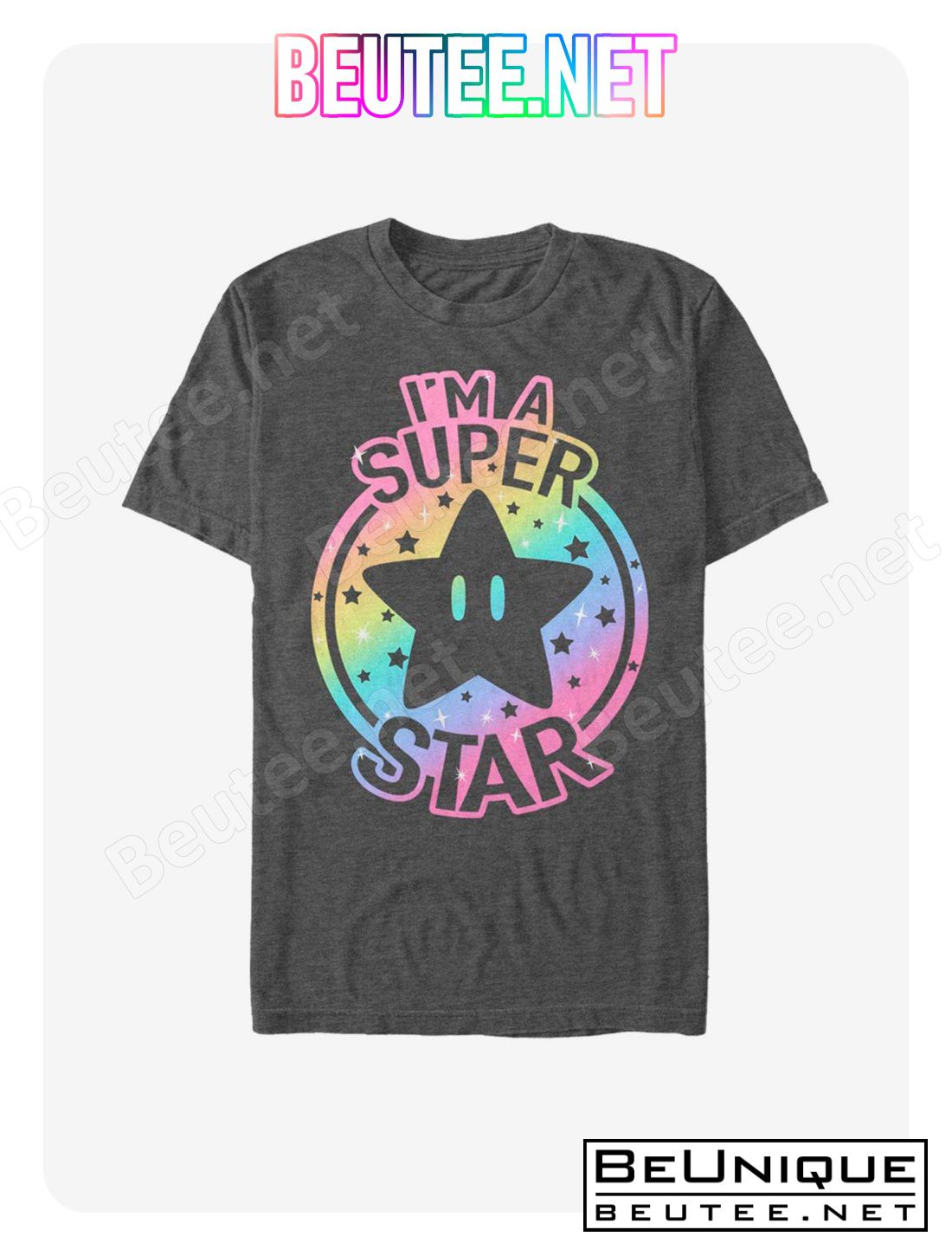 Super Mario Rainbow Super Star T-Shirt