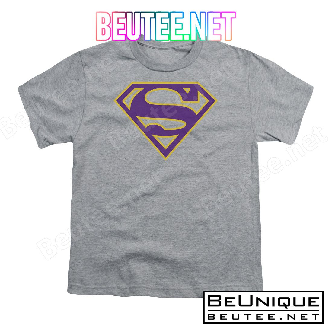 Superman Purple & Gold Shield Shirt