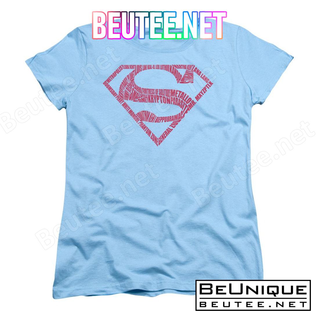 Superman Word Shield Shirt