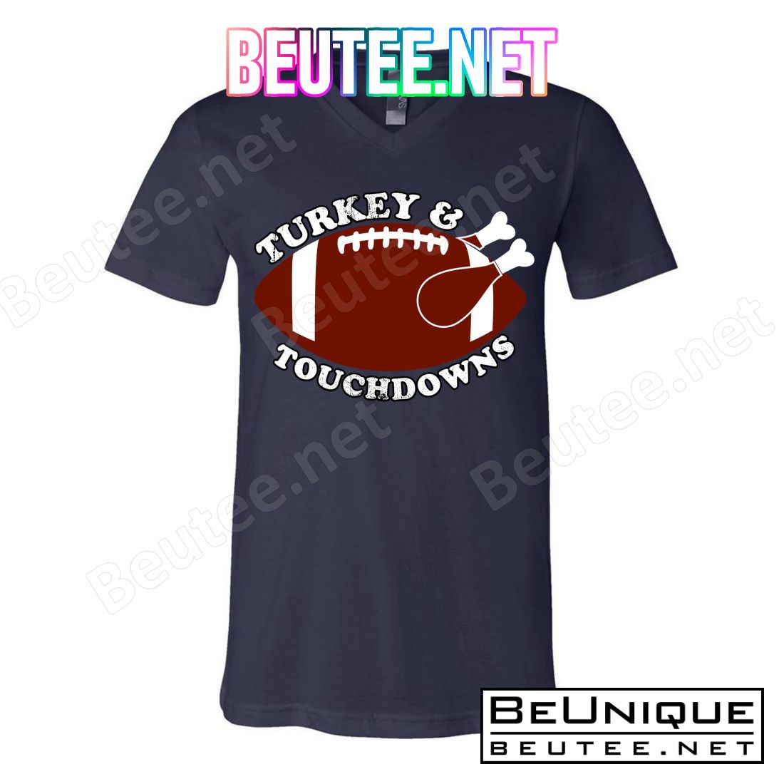 Turkey And Touchdowns T-Shirts