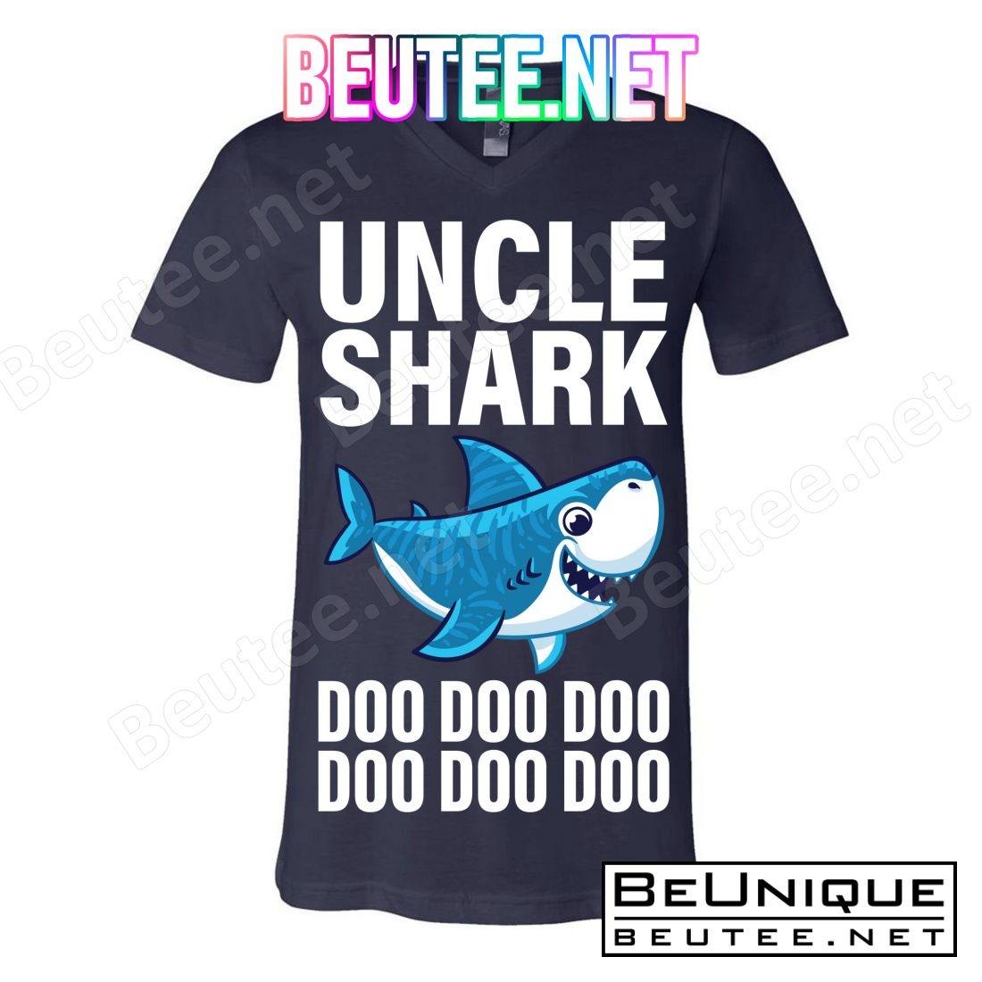 Uncle Shark Doo Doo Doo Matching Family T-Shirts