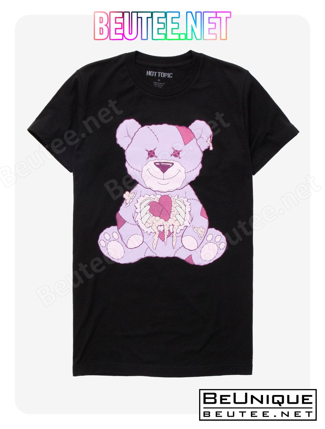 Wonderful Zombie Teddy Bear Oversized Girls T-Shirt, V-neck, Tank Top