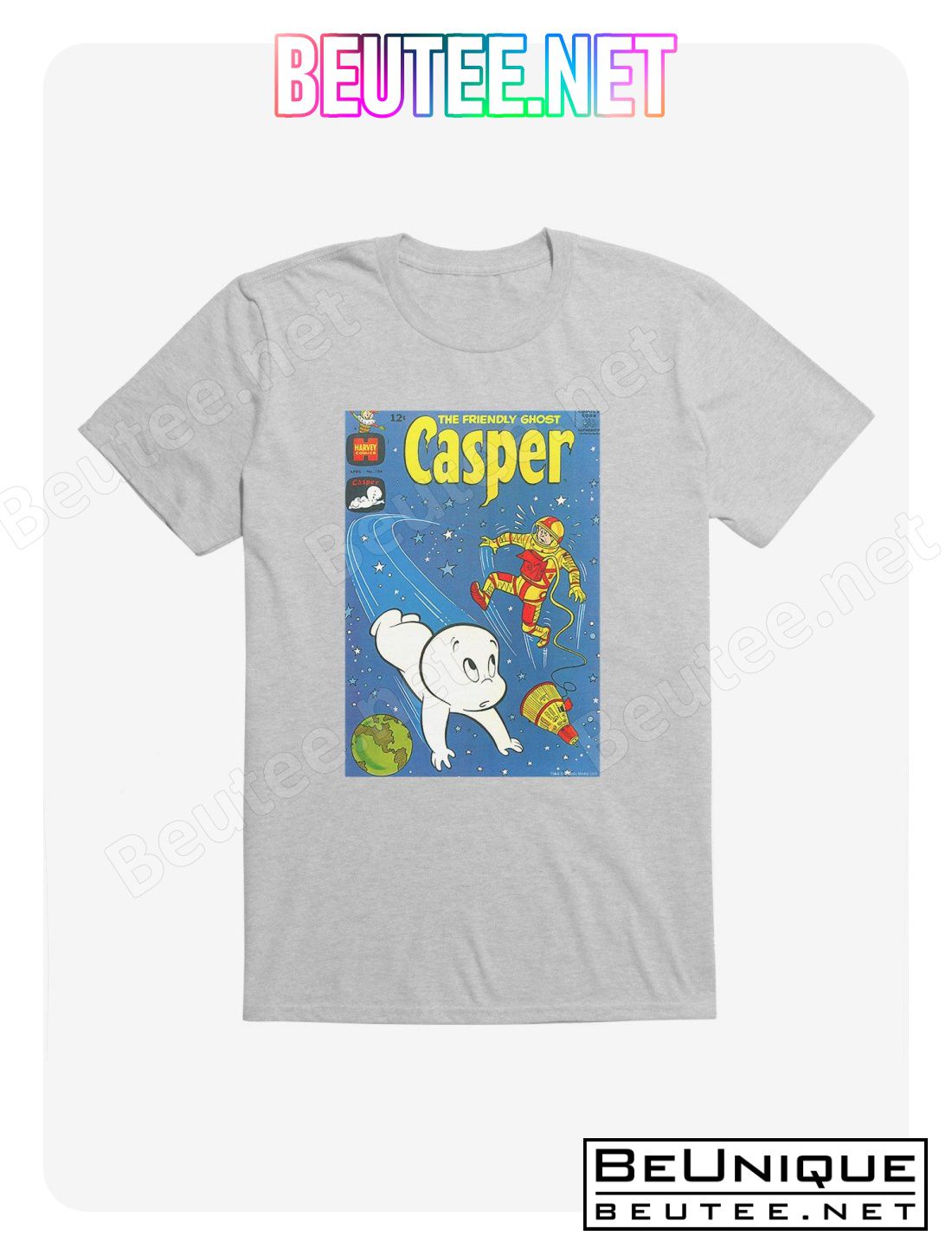 Casper The Friendly Ghost Outer Space Comic Cover T-Shirt