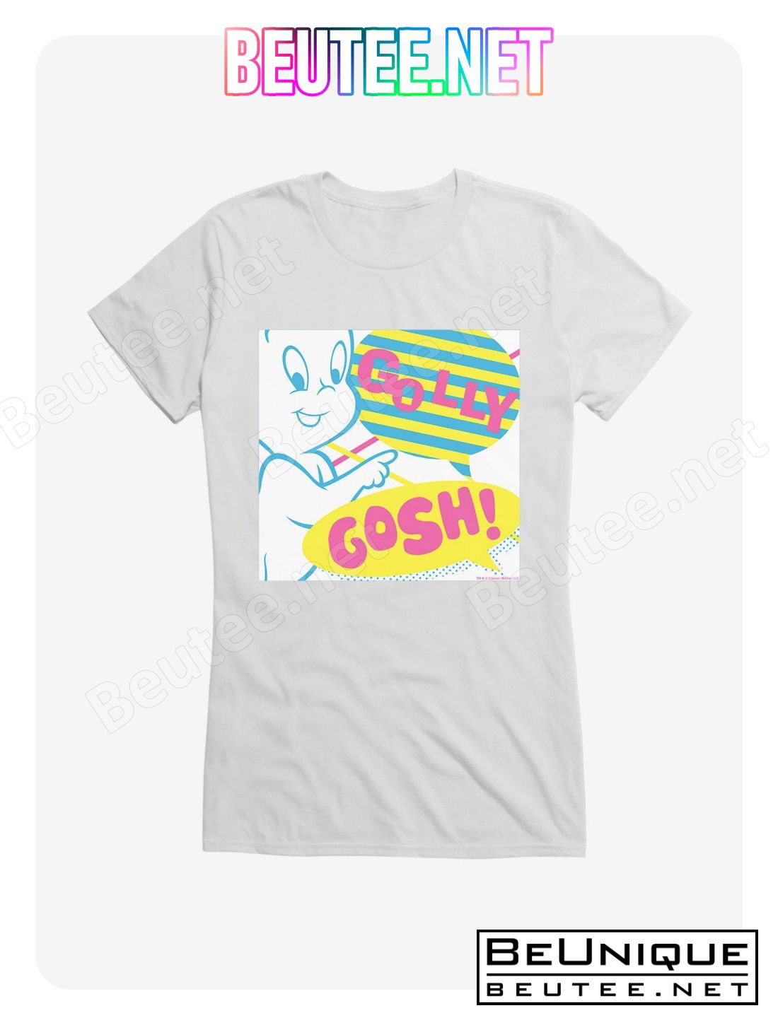 Casper The Friendly Ghost Pop Comic Art Golly Gosh T-Shirt