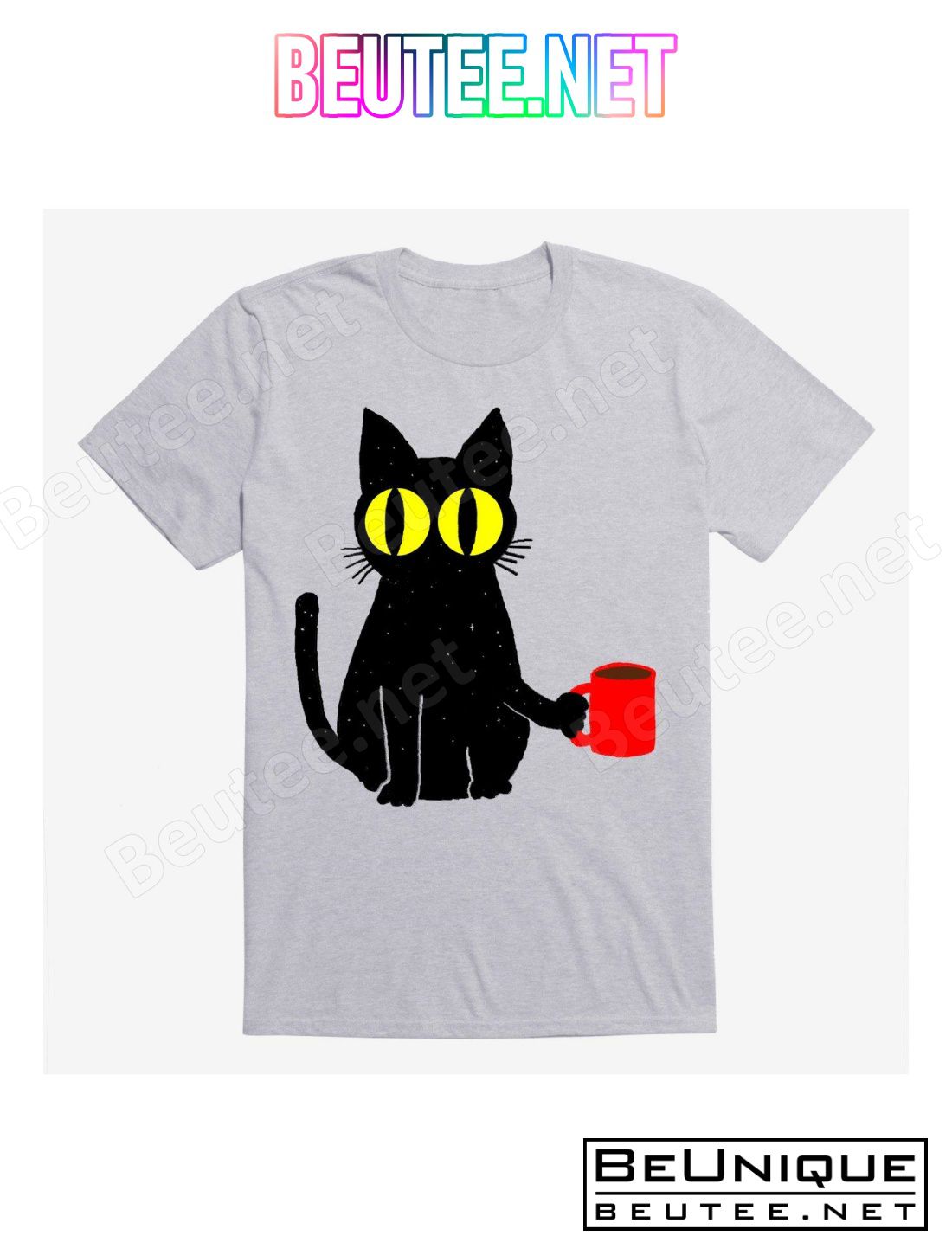 Catfeine Cat Sport Grey T-Shirt