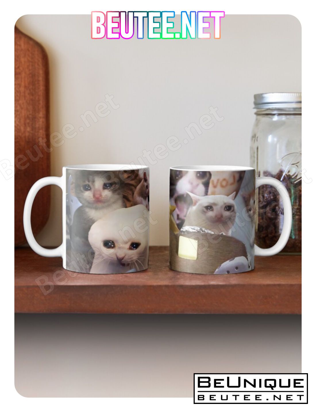 Crying Cat Memes Coffee Mug