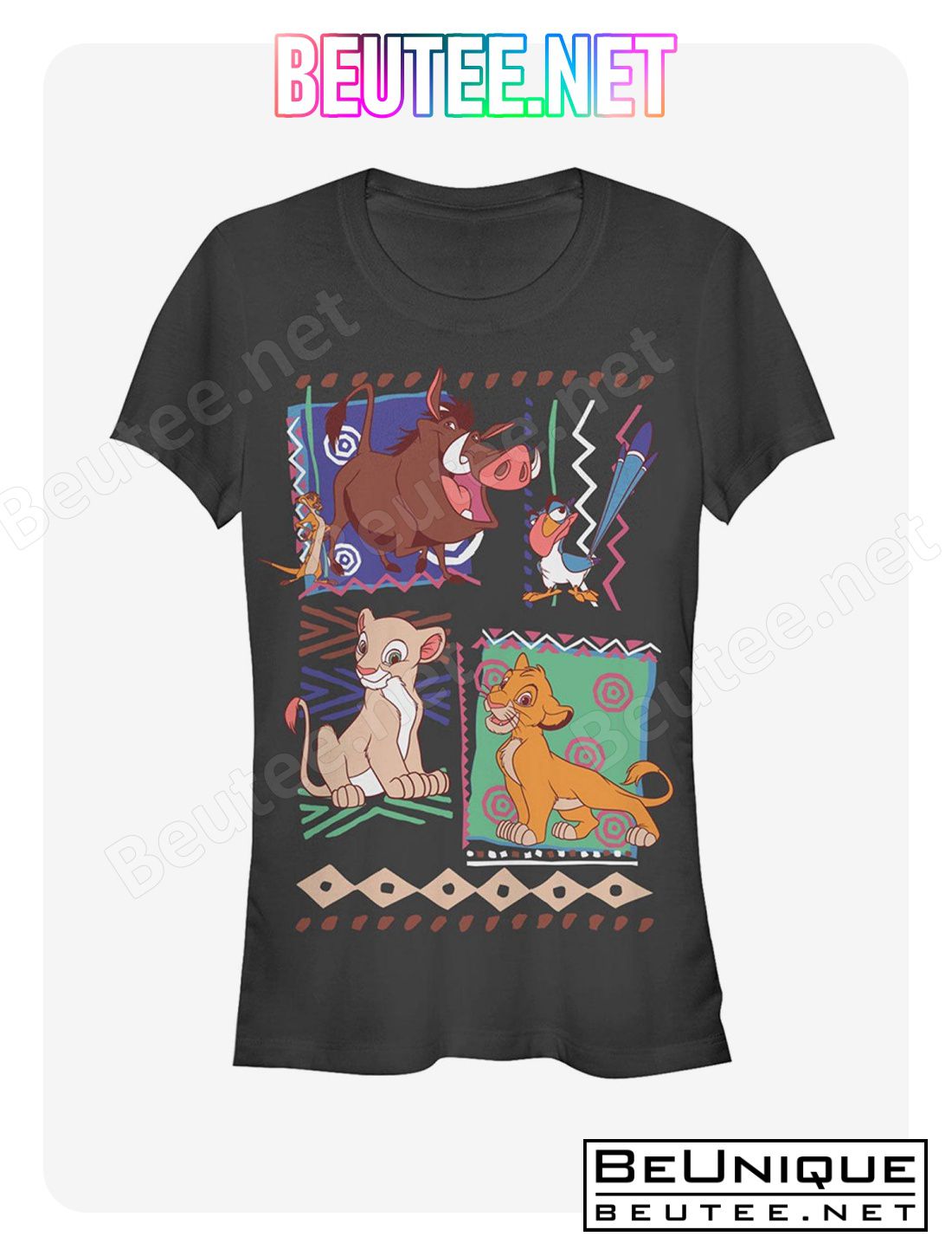 Disney Lion King Retro 90's Savannah Friends T-Shirt