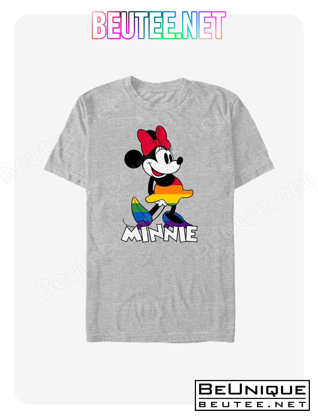 Disney Minnie Mouse Minnie Rainbow Dress Pride T-Shirt