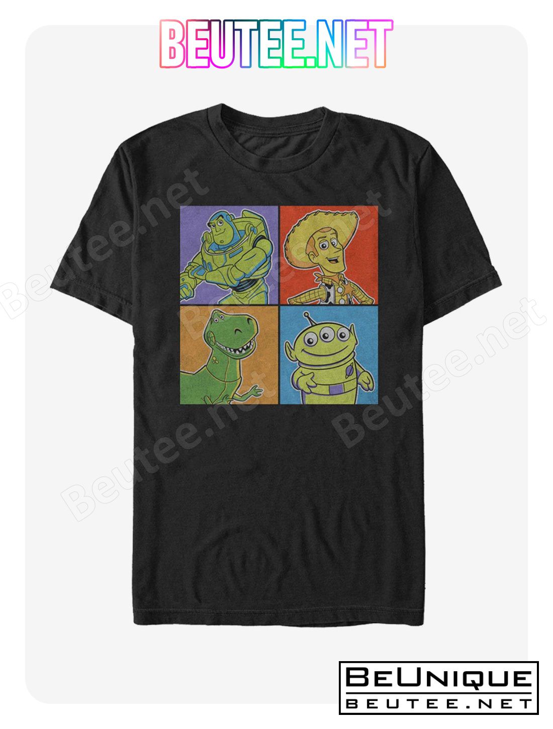 Disney Pixar Toy Story Character Color Panels T-Shirt