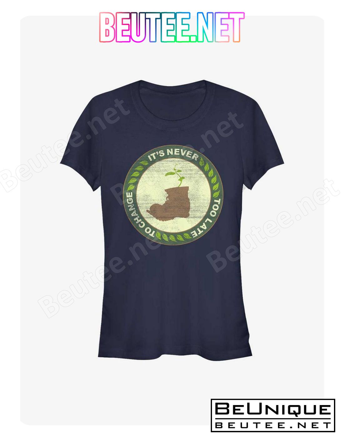 Disney Pixar Wall-E Earth Day Never Too Late To Change T-Shirt