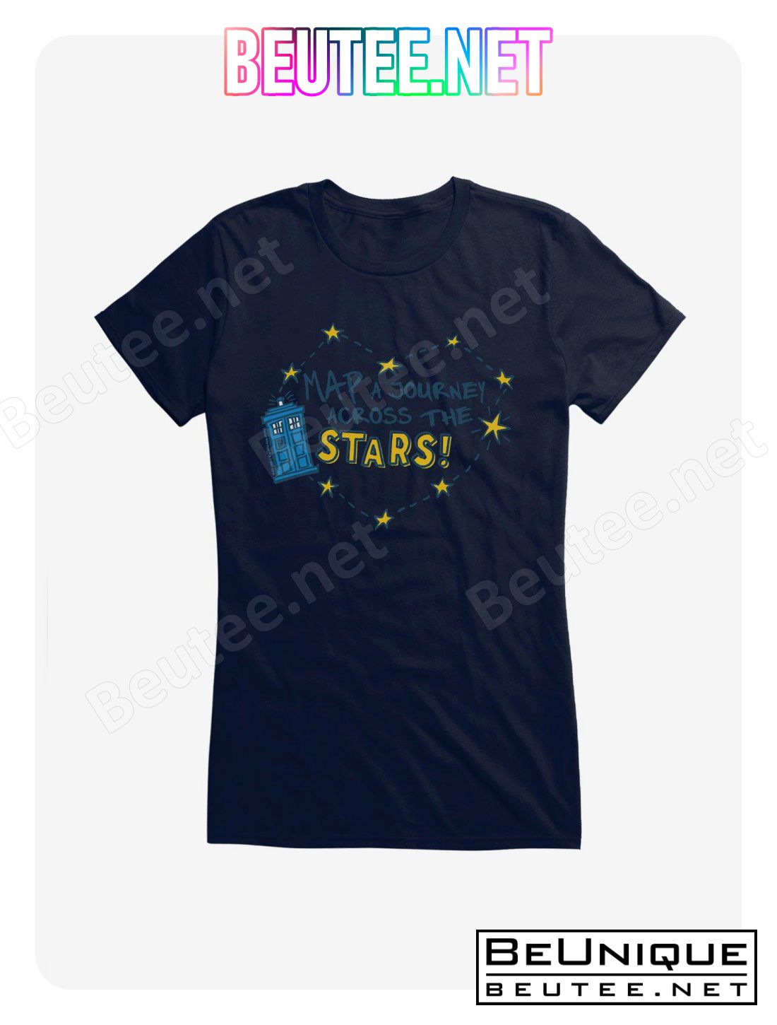 Doctor Who TARDIS Across The Stars T-Shirt
