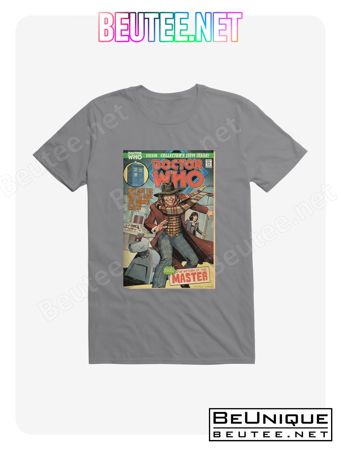 Doctor Who The Fourth Doctor And K9 Comic Cover T-Shirt