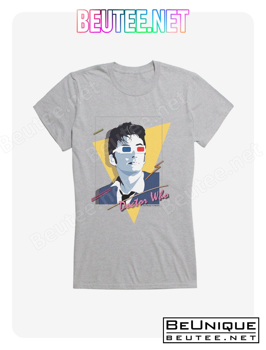 Doctor Who The Tenth Doctor 80s Art T-Shirt