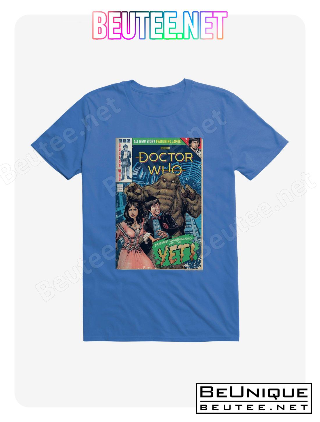Doctor Who Underground With The Yeti Comic T-Shirt