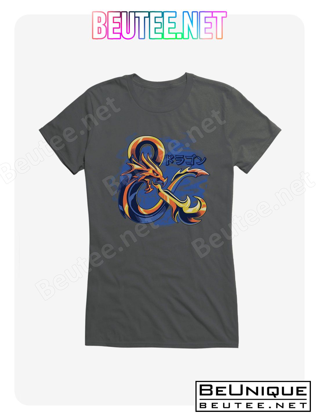 Dungeons & Dragons Gold Ampersand Asian Letters T-Shirt