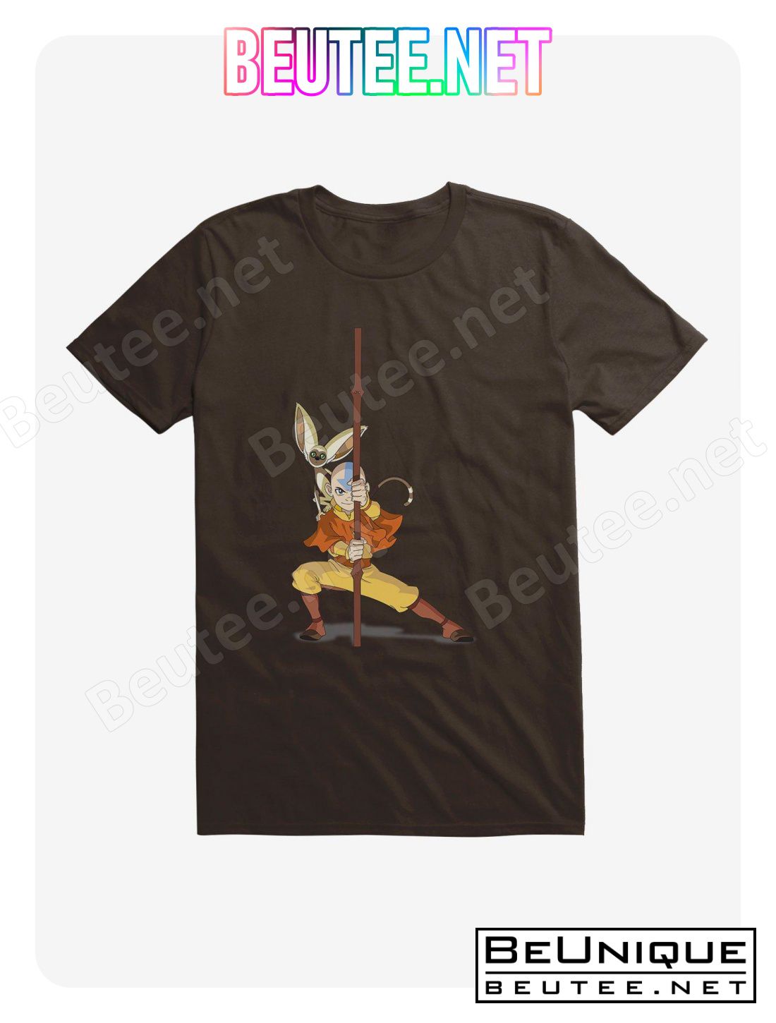 Extra Soft Avatar The Last Airbender Aang & Momo T-Shirt