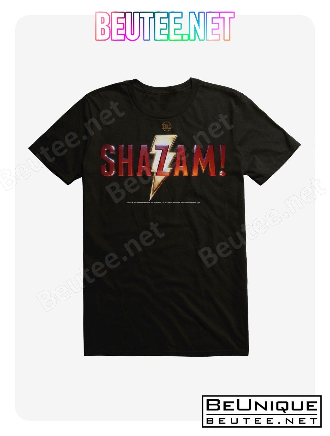 Extra Soft DC Comics Shazam! Name Logo T-Shirt